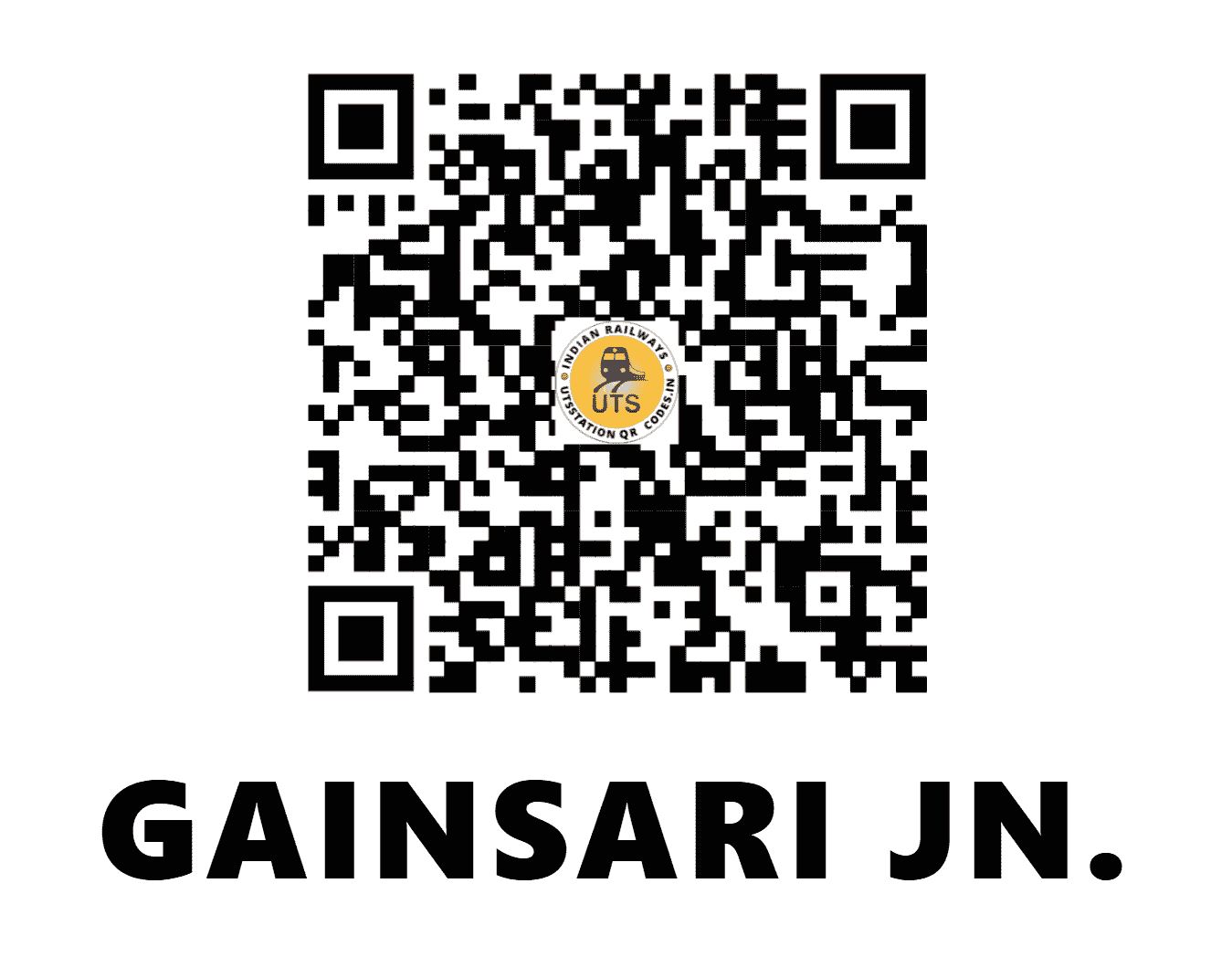 UTS QR Code for GAINSARI JN. - GIR (NE - UTTAR PRADESH)